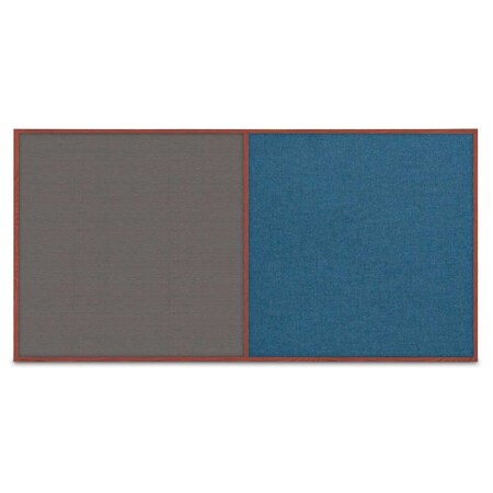 United Visual Products Enclosed Corkboard, 3 Door, 96"x48", 4" Fra, UV3413-BRONZE-COBACC UV3413-BRONZE-COBACC